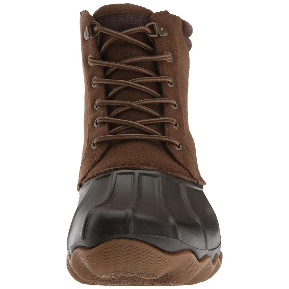 SPERRY Top-Sider Avenue Mens Sz 7 / 39 Brown Wool Insulated Duck Boots Shoes NEW